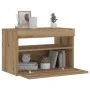 Mesilla de noche con luces LED roble artesanal 60x35x40 cm by , Nightstands - Ref: Foro24-3329176, Price: 50,44 €, Discount: %