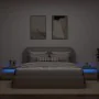 Mesilla de noche con luces LED roble artesanal 60x35x40 cm by , Nightstands - Ref: Foro24-3329176, Price: 50,44 €, Discount: %