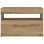 Mesilla de noche con luces LED roble artesanal 60x35x40 cm by , Nightstands - Ref: Foro24-3329176, Price: 50,44 €, Discount: %