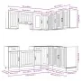 Mueble cocina Kalmar sonoma gris 11 pzas madera contrachapada de , Armarios de cocina - Ref: Foro24-3314947, Precio: 693,51 €...