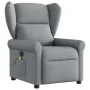 Sillón reclinable de masaje de tela gris claro de , Sillones - Ref: Foro24-4015666, Precio: 210,33 €, Descuento: %