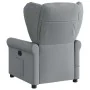 Sillón reclinable de masaje de tela gris claro de , Sillones - Ref: Foro24-4015666, Precio: 210,33 €, Descuento: %