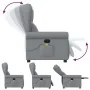 Sillón reclinable de masaje de tela gris claro de , Sillones - Ref: Foro24-4015666, Precio: 210,33 €, Descuento: %