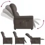 Sillón reclinable de cuero sintético marrón brillante de , Sillones - Ref: Foro24-4015679, Precio: 237,49 €, Descuento: %
