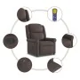 Sillón reclinable de cuero sintético marrón brillante de , Sillones - Ref: Foro24-4015679, Precio: 237,49 €, Descuento: %