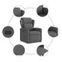 Sillón reclinable eléctrico de tela gris oscuro de , Sillones - Ref: Foro24-3303115, Precio: 240,46 €, Descuento: %