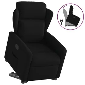 Sillón reclinable elevable tela negro by , Armchairs - Ref: Foro24-3303136, Price: 274,48 €, Discount: %