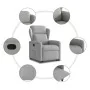 Sillón reclinable elevable de tela gris nube de , Sillones - Ref: Foro24-3303143, Precio: 272,58 €, Descuento: %
