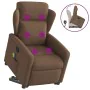 Silla de masaje reclinable de pie de tela marrón de , Sillones - Ref: Foro24-3303148, Precio: 288,46 €, Descuento: %