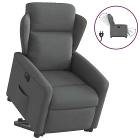 Sillón eléctrico reclinable elevable de tela gris oscuro de , Sillones - Ref: Foro24-3303155, Precio: 323,68 €, Descuento: %