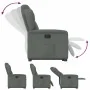 Sillón eléctrico reclinable elevable de tela gris oscuro de , Sillones - Ref: Foro24-3303155, Precio: 323,68 €, Descuento: %