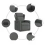 Sillón eléctrico reclinable elevable de tela gris oscuro de , Sillones - Ref: Foro24-3303155, Precio: 323,68 €, Descuento: %