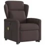Sillón masaje eléctrico reclinable elevable tela marrón oscuro de , Sillones - Ref: Foro24-3303169, Precio: 337,83 €, Descuen...