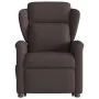Sillón masaje eléctrico reclinable elevable tela marrón oscuro de , Sillones - Ref: Foro24-3303169, Precio: 337,83 €, Descuen...