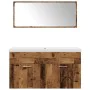 Juego de muebles de baño 3 piezas madera ingeniería envejecida de , Muebles de baño - Ref: Foro24-3328587, Precio: 251,92 €, ...