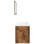 Juego de muebles de baño 3 piezas madera ingeniería envejecida de , Muebles de baño - Ref: Foro24-3328587, Precio: 251,92 €, ...