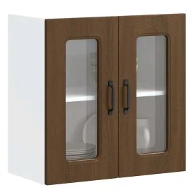 Armario pared cocina puerta de cristal Kalmar roble marrón de , Armarios de cocina - Ref: Foro24-853674, Precio: 68,15 €, Des...