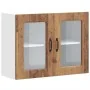Armario pared cocina puerta de cristal Kalmar madera vieja de , Armarios de cocina - Ref: Foro24-853615, Precio: 109,06 €, De...