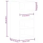 Armario colgante contrachapada gris hormigón 30x29,5x60 cm de , Armarios de cocina - Ref: Foro24-854169, Precio: 36,61 €, Des...