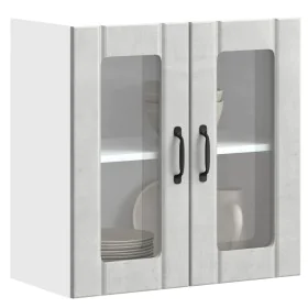 Armario pared cocina puerta de cristal Lucca gris hormigón de , Armarios de cocina - Ref: Foro24-853911, Precio: 67,65 €, Des...