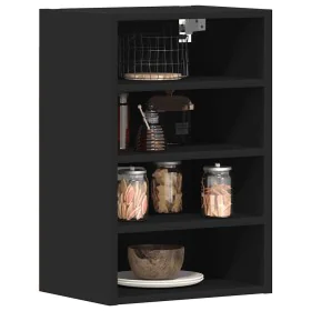 Armario colgante de cocina contrachapada negro 40x29,5x60 cm de , Armarios de cocina - Ref: Foro24-854176, Precio: 43,89 €, D...