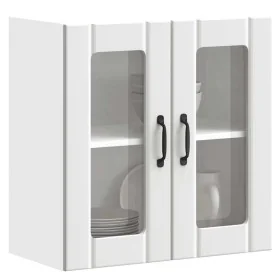 Armario pared cocina puerta de cristal Lucca blanca de , Armarios de cocina - Ref: Foro24-853907, Precio: 67,53 €, Descuento: %