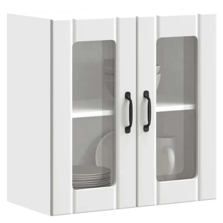 Armario pared cocina puerta de cristal Lucca blanca de , Armarios de cocina - Ref: Foro24-853907, Precio: 67,53 €, Descuento: %