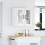 Armario pared cocina puerta de cristal Lucca blanca de , Armarios de cocina - Ref: Foro24-853907, Precio: 67,53 €, Descuento: %