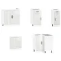 Mueble cocina Lucca blanco brillo 11 pzas madera contrachapada de , Armarios de cocina - Ref: Foro24-3314953, Precio: 754,73 ...