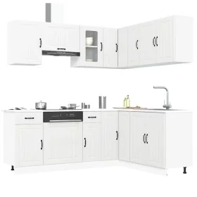 Mueble de cocina Lucca blanco 11 piezas madera contrachapada de , Armarios de cocina - Ref: Foro24-3314951, Precio: 682,82 €,...