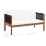 2-seater garden sofa in solid acacia wood by vidaXL, Outdoor sofas - Ref: Foro24-46341, Price: 208,43 €, Discount: %