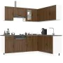 Mueble cocina Lucca roble marrón 11 pzas madera contrachapada de , Armarios de cocina - Ref: Foro24-3314958, Precio: 681,29 €...