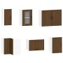 Mueble cocina Lucca roble marrón 11 pzas madera contrachapada de , Armarios de cocina - Ref: Foro24-3314958, Precio: 681,29 €...