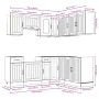 Mueble cocina Lucca roble marrón 11 pzas madera contrachapada de , Armarios de cocina - Ref: Foro24-3314958, Precio: 681,29 €...