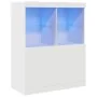 Aparador blanco 81x37x100 cm madera de ingeniería de , Taquillas y armarios de almacenamiento - Ref: Foro24-3318617, Precio: ...