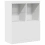 Aparador blanco 81x37x100 cm madera de ingeniería de , Taquillas y armarios de almacenamiento - Ref: Foro24-3318617, Precio: ...