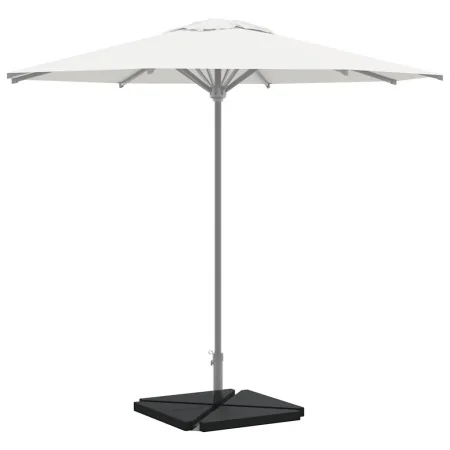 Placa de peso para sombrilla 4uds granito negro triangular 14kg de , Bases para sombrillas - Ref: Foro24-3318587, Precio: 159...