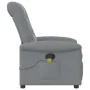 Sillón reclinable de masaje de tela gris claro de , Sillones - Ref: Foro24-4015626, Precio: 210,43 €, Descuento: %
