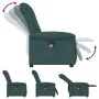 Sillón de masaje reclinable de tela verde oscuro de , Sillones - Ref: Foro24-4015632, Precio: 204,60 €, Descuento: %