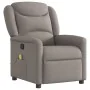 Sillón de masaje reclinable de tela gris taupé de , Sillones - Ref: Foro24-4015613, Precio: 207,66 €, Descuento: %