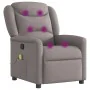 Sillón de masaje reclinable de tela gris taupé de , Sillones - Ref: Foro24-4015613, Precio: 207,66 €, Descuento: %