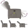Sillón de masaje reclinable de tela gris taupé de , Sillones - Ref: Foro24-4015613, Precio: 207,66 €, Descuento: %