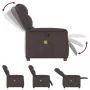 Sillón de masaje reclinable de tela marrón oscuro by , Armchairs - Ref: Foro24-4015611, Price: 204,22 €, Discount: %