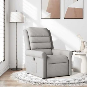 Sillón reclinable de tela gris nube de , Sillones - Ref: Foro24-4015645, Precio: 188,92 €, Descuento: %