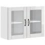 Armario pared cocina puerta cristal Lucca blanca alto brillo de , Armarios de cocina - Ref: Foro24-853849, Precio: 94,49 €, D...