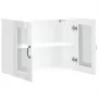 Armario pared cocina puerta cristal Lucca blanca alto brillo de , Armarios de cocina - Ref: Foro24-853849, Precio: 94,49 €, D...