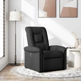 Sillón reclinable de tela negro de , Sillones - Ref: Foro24-4015618, Precio: 190,55 €, Descuento: %