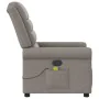 Sillón de masaje reclinable de tela gris taupé de , Sillones - Ref: Foro24-4015653, Precio: 224,81 €, Descuento: %