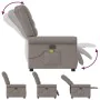 Sillón de masaje reclinable de tela gris taupé de , Sillones - Ref: Foro24-4015653, Precio: 224,81 €, Descuento: %