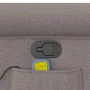 Sillón de masaje reclinable de tela gris taupé de , Sillones - Ref: Foro24-4015653, Precio: 224,81 €, Descuento: %